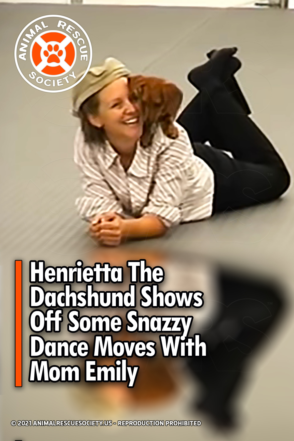 Henrietta The Dachshund Shows Off Some Snazzy Dance Moves With Mom Emily