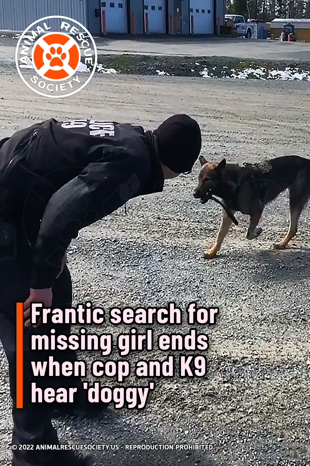 Frantic search for missing girl ends when cop and K9 hear \'doggy\'